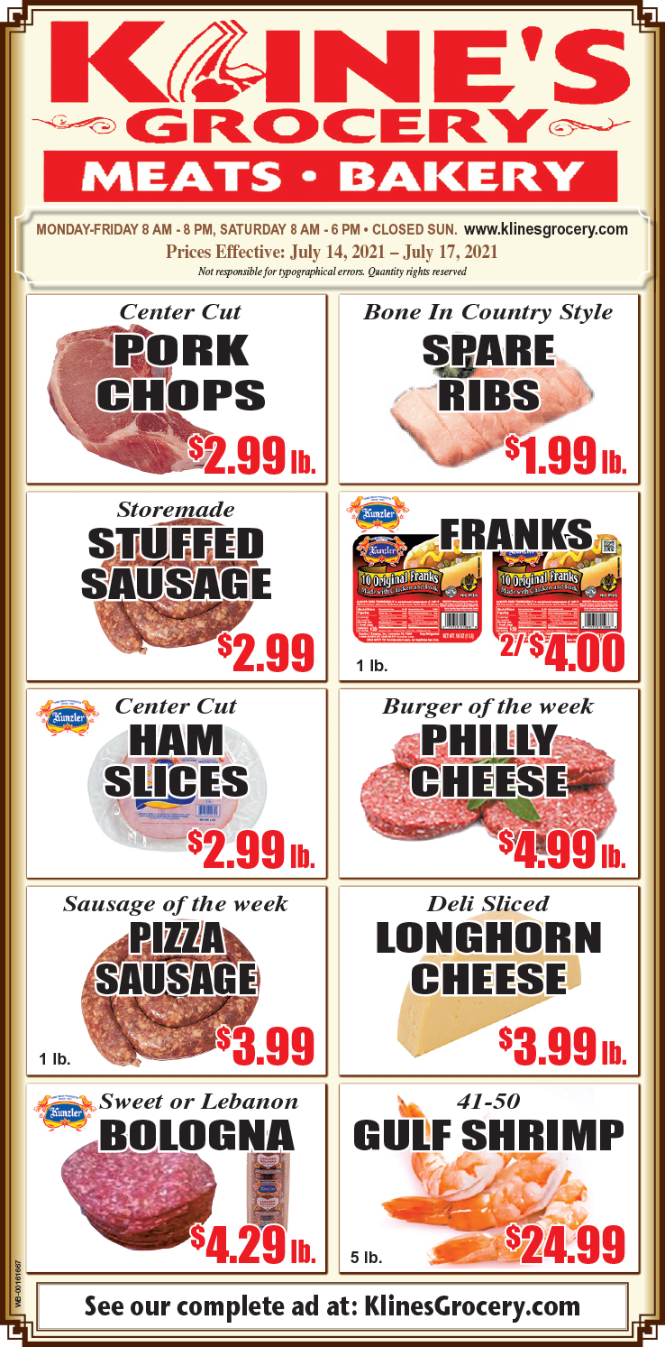 Our Specials Kline's Grocery